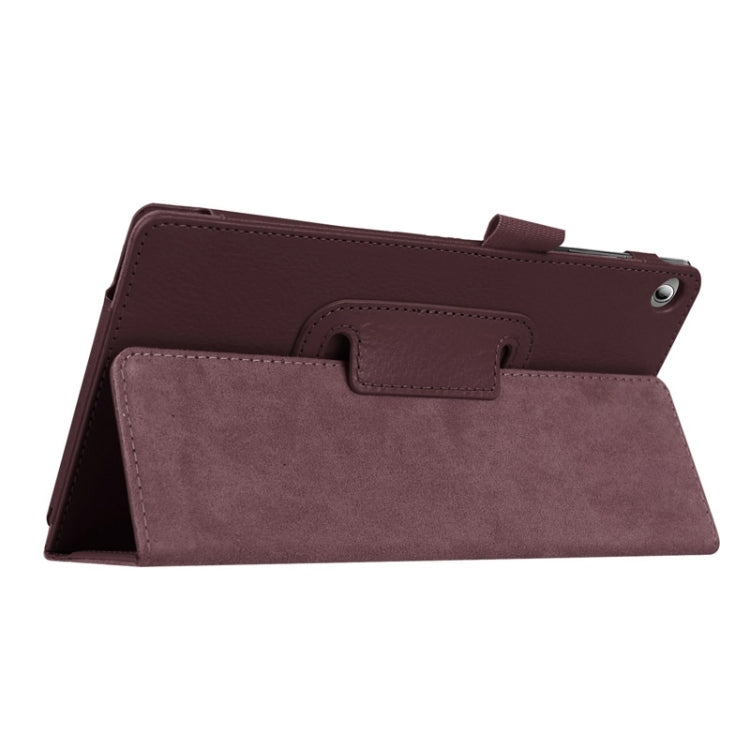Litchi Texture Horizontal Flip Solid Color Leather Case with Two-Folding Holder for Lenovo Tab 2 A7-20F