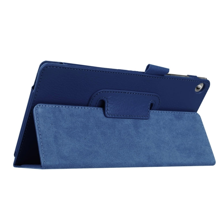 Litchi Texture Horizontal Flip Solid Color Leather Case with Two-Folding Holder for Lenovo Tab 2 A7-20F