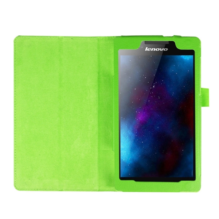 Litchi Texture Horizontal Flip Solid Color Leather Case with Two-Folding Holder for Lenovo Tab 2 A7-20F