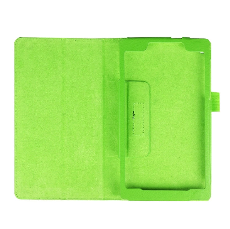 Litchi Texture Horizontal Flip Solid Color Leather Case with Two-Folding Holder for Lenovo Tab 2 A7-20F