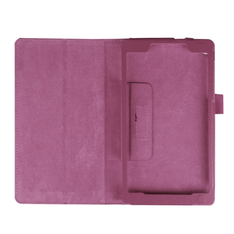 Litchi Texture Horizontal Flip Solid Color Leather Case with Two-Folding Holder for Lenovo Tab 2 A7-20F