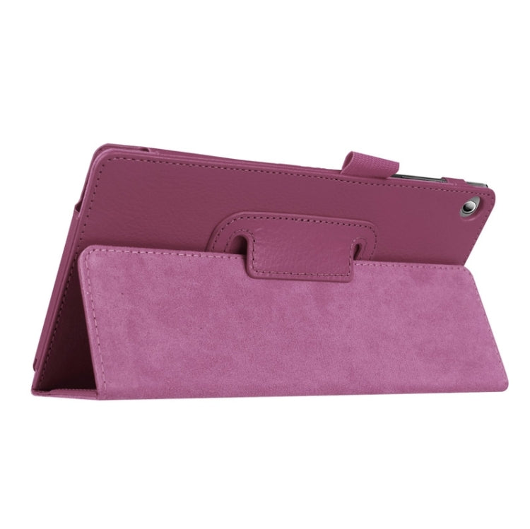 Litchi Texture Horizontal Flip Solid Color Leather Case with Two-Folding Holder for Lenovo Tab 2 A7-20F