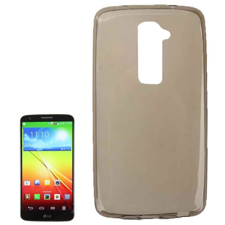 0.7mm Ultra-thin TPU Transparent Protective Case for LG G2