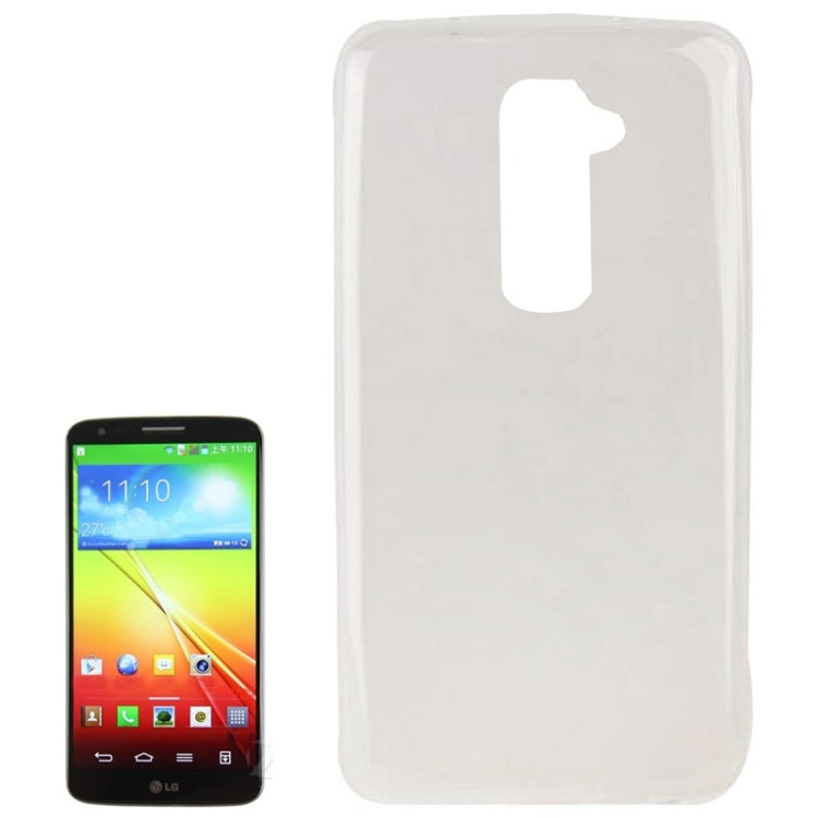 0.7mm Ultra-thin TPU Transparent Protective Case for LG G2