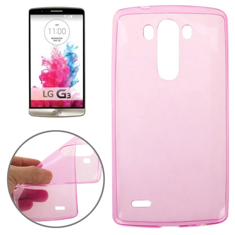 0.7mm Ultra-thin TPU Transparent Protective Case for LG G3