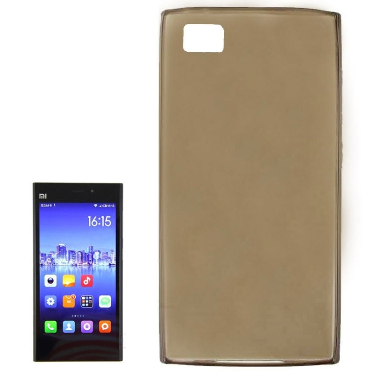 0.7mm Ultra-thin TPU Transparent Protective Case for Xiaomi Mi 3