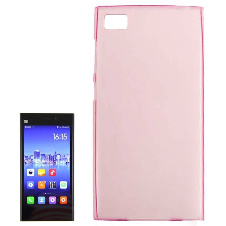 0.7mm Ultra-thin TPU Transparent Protective Case for Xiaomi Mi 3