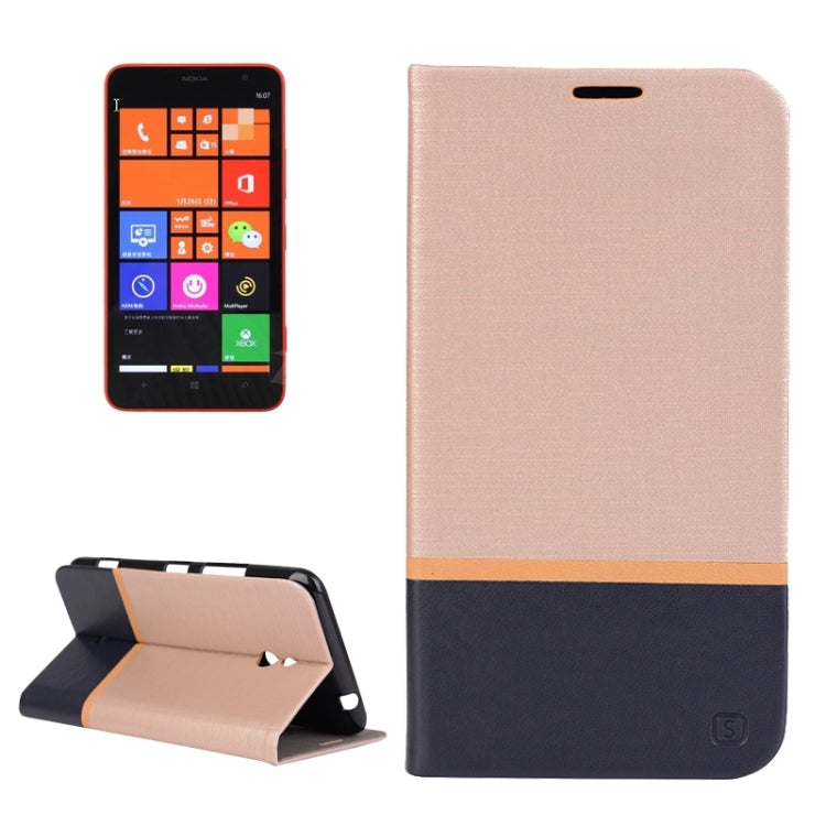 Brushed Texture Color Matching Style Horizontal Flip Leather Case with Holder & Card Slot for Nokia Lumia 1320