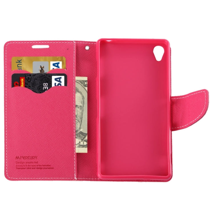 Cross Texture Leather Case with Holder & Card Slots & Wallet for Sony Xperia Z5 P