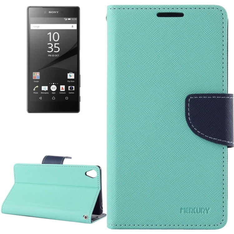 Cross Texture Leather Case with Holder & Card Slots & Wallet for Sony Xperia Z5 P