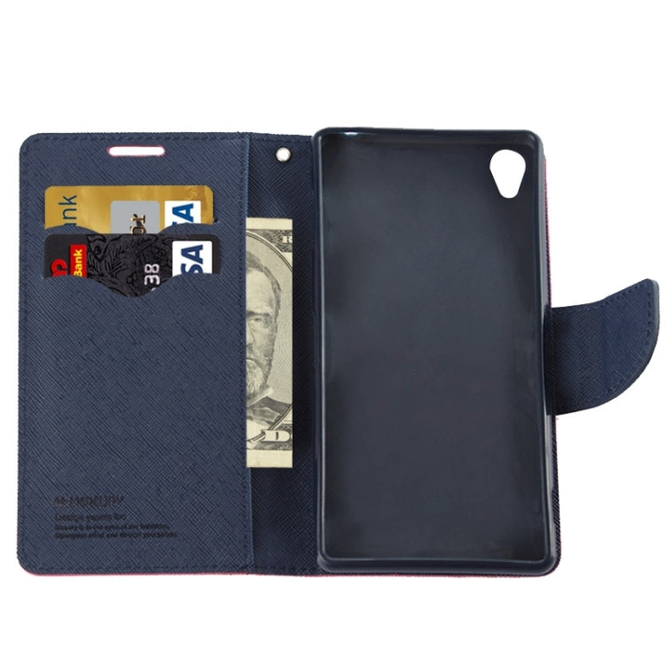 Cross Texture Leather Case with Holder & Card Slots & Wallet for Sony Xperia Z5 P