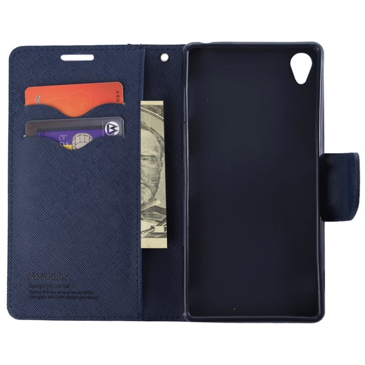 Cross Texture Leather Case with Holder & Card Slots & Wallet for Sony Xperia Z5 P