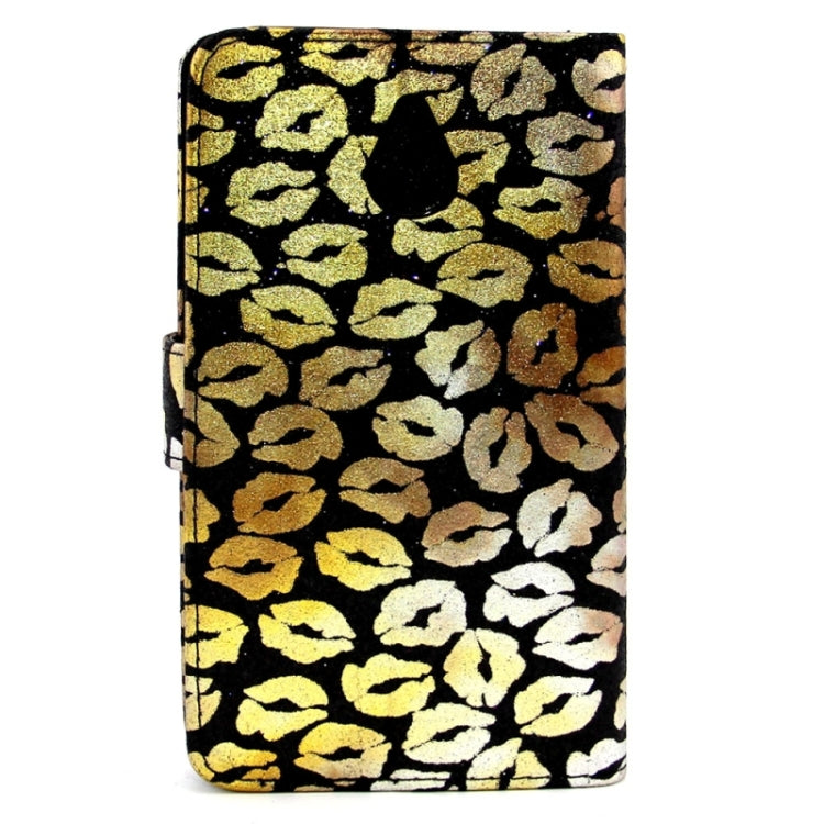 Goden Lips Pattern Leather Case with Holder & Card Slots & Wallet for Microsoft Lumia 640 XL