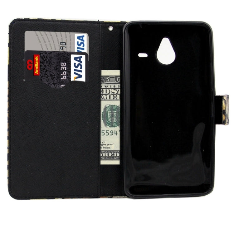 Goden Lips Pattern Leather Case with Holder & Card Slots & Wallet for Microsoft Lumia 640 XL