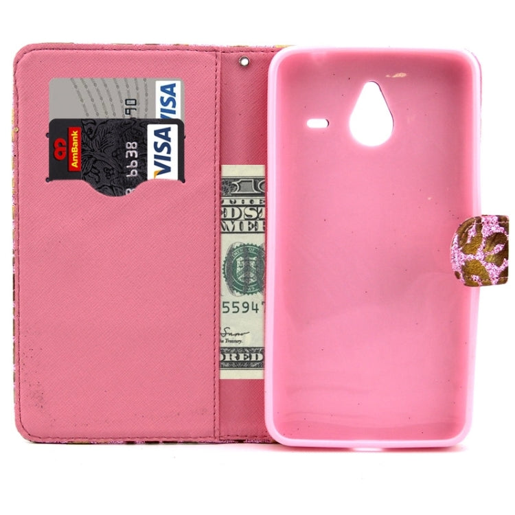 Goden Lips Pattern Leather Case with Holder & Card Slots & Wallet for Microsoft Lumia 640 XL