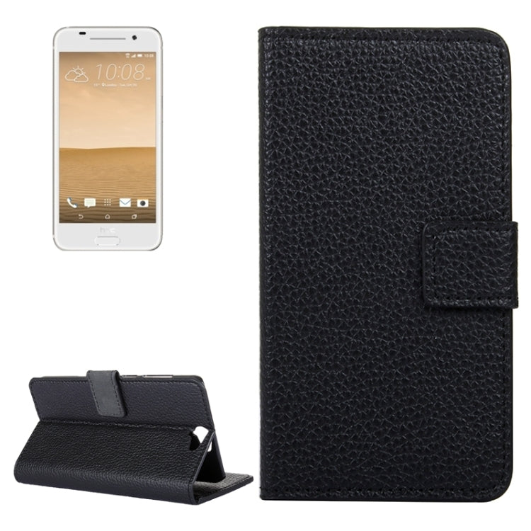 For HTC One A9 Litchi Texture Horizontal Flip Leather Case with Holder & Card Slots & Wallet