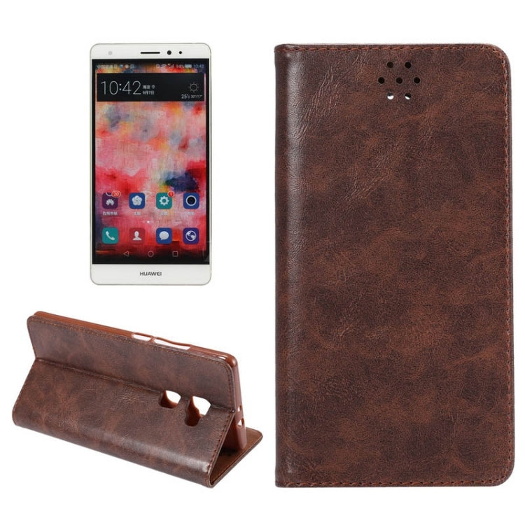 Crazy Horse Texture Magnetic Horizontal Flip Leather Case with Card Slots & Holder for Huawei Mate S