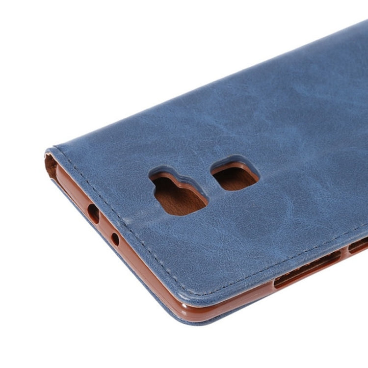 Crazy Horse Texture Magnetic Horizontal Flip Leather Case with Card Slots & Holder for Huawei Mate S