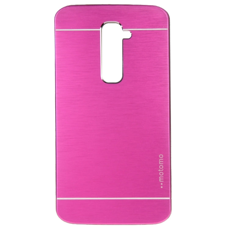 2 in 1 Brushed Texture Metal & Plastic Protective Case for LG G2