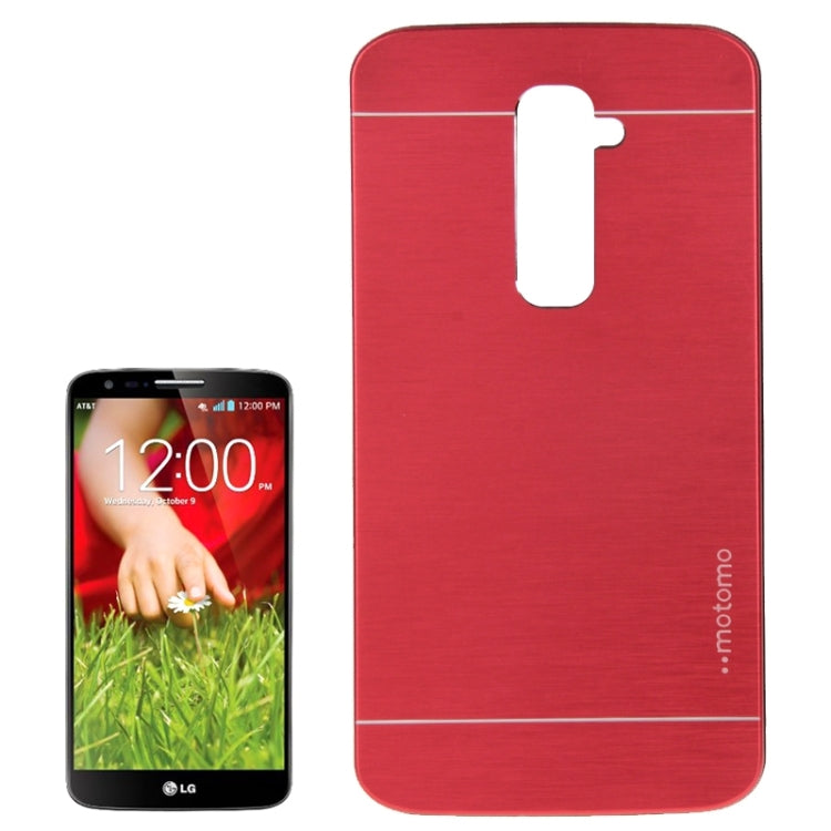 2 in 1 Brushed Texture Metal & Plastic Protective Case for LG G2
