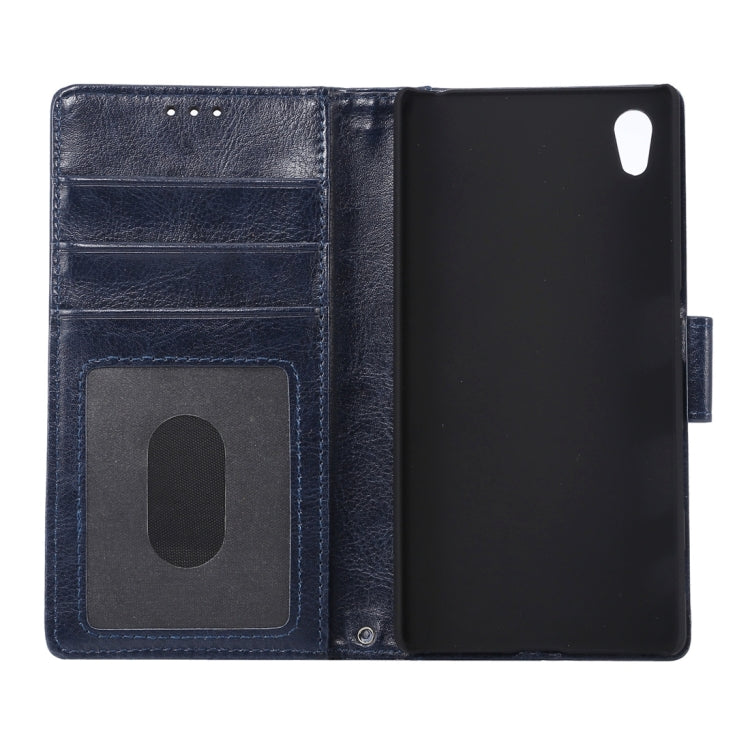 Crazy Horse Texture Horizontal Flip Leather Case with Holder & Card Slots & Wallet & Photo Frame for Sony Xperia Z5