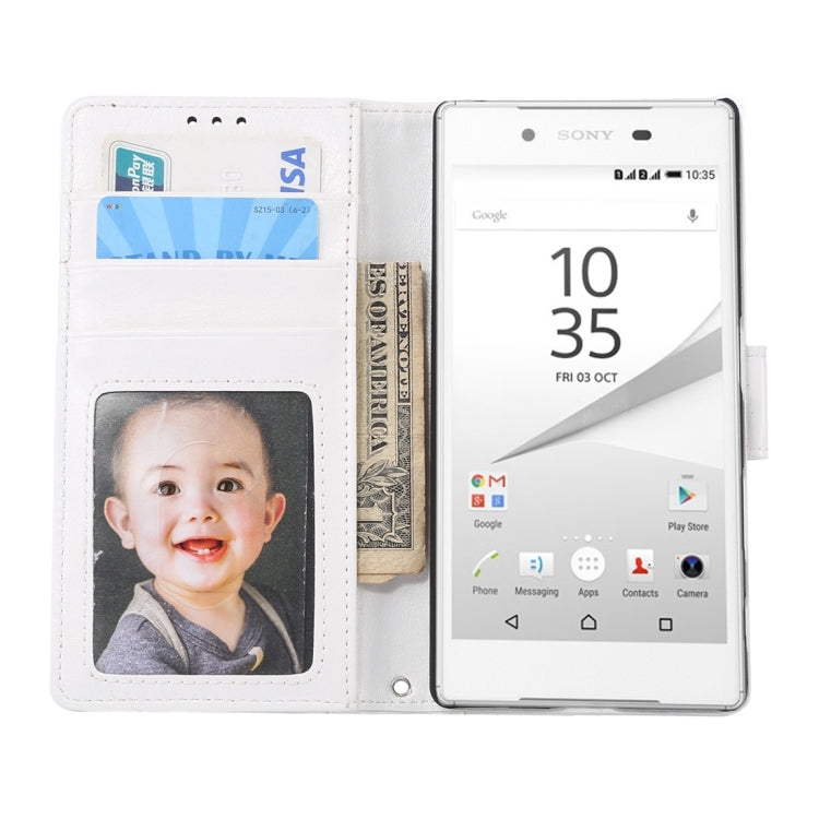 Crazy Horse Texture Horizontal Flip Leather Case with Holder & Card Slots & Wallet & Photo Frame for Sony Xperia Z5