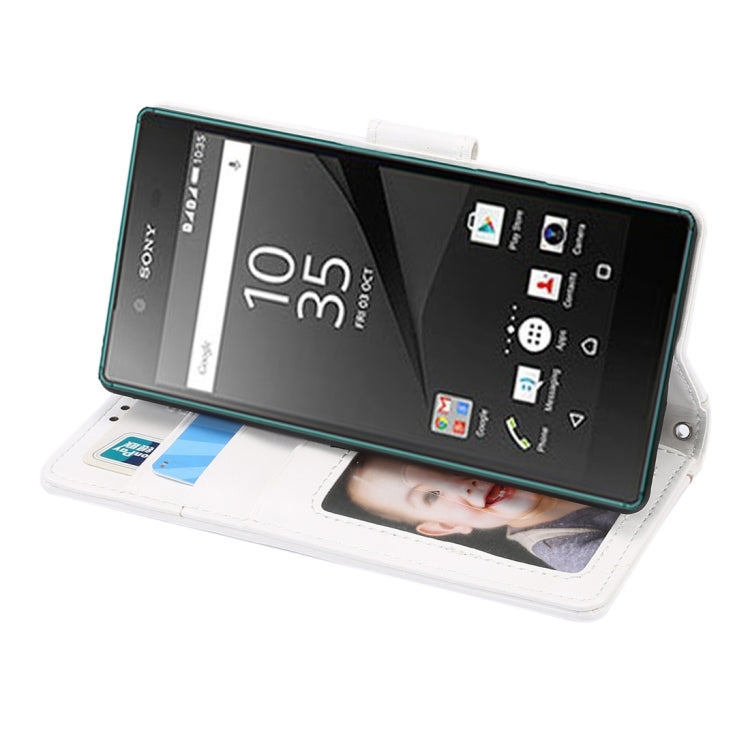 Crazy Horse Texture Horizontal Flip Leather Case with Holder & Card Slots & Wallet & Photo Frame for Sony Xperia Z5