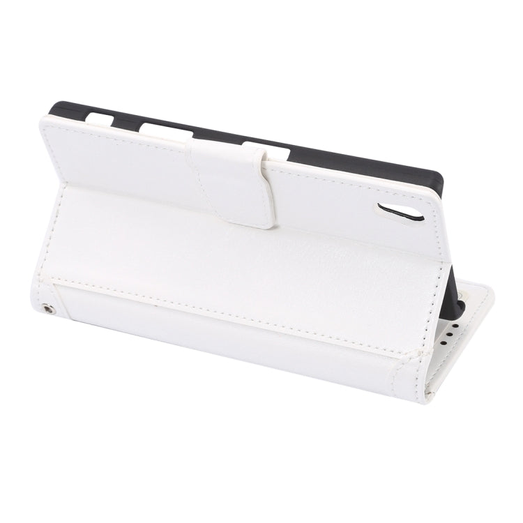 Crazy Horse Texture Horizontal Flip Leather Case with Holder & Card Slots & Wallet & Photo Frame for Sony Xperia Z5