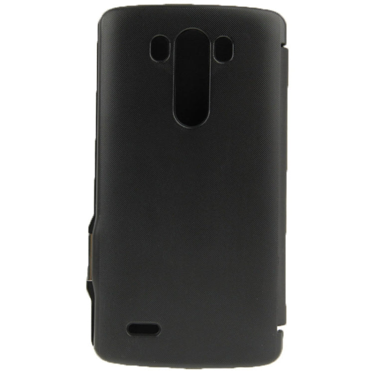 Brush Texture Magnetic Button Horizontal Flip Leather Case for LG G3 / D855