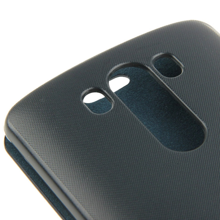 Brush Texture Magnetic Button Horizontal Flip Leather Case for LG G3 / D855