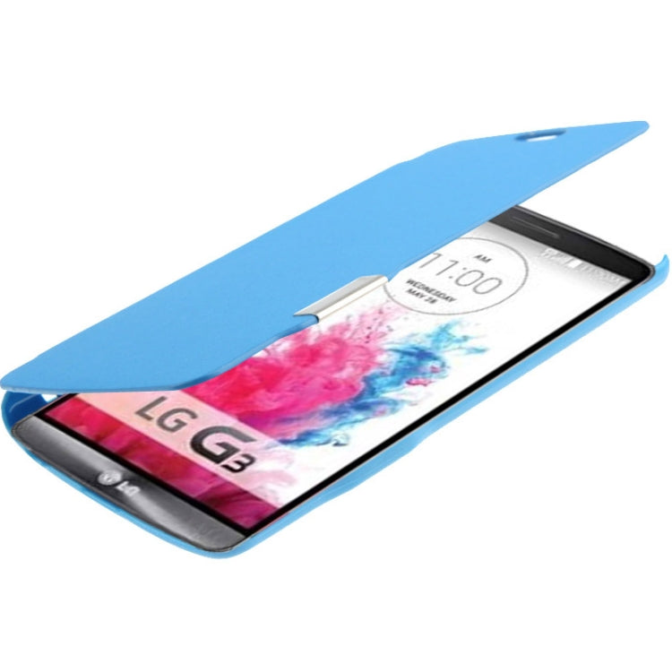 Brush Texture Magnetic Button Horizontal Flip Leather Case for LG G3 / D855