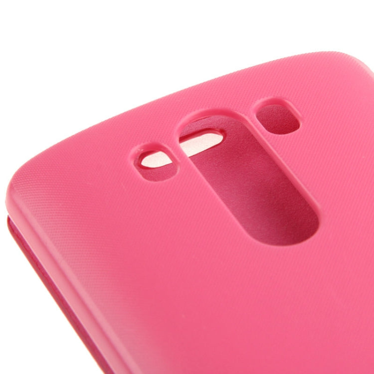 Brush Texture Magnetic Button Horizontal Flip Leather Case for LG G3 / D855