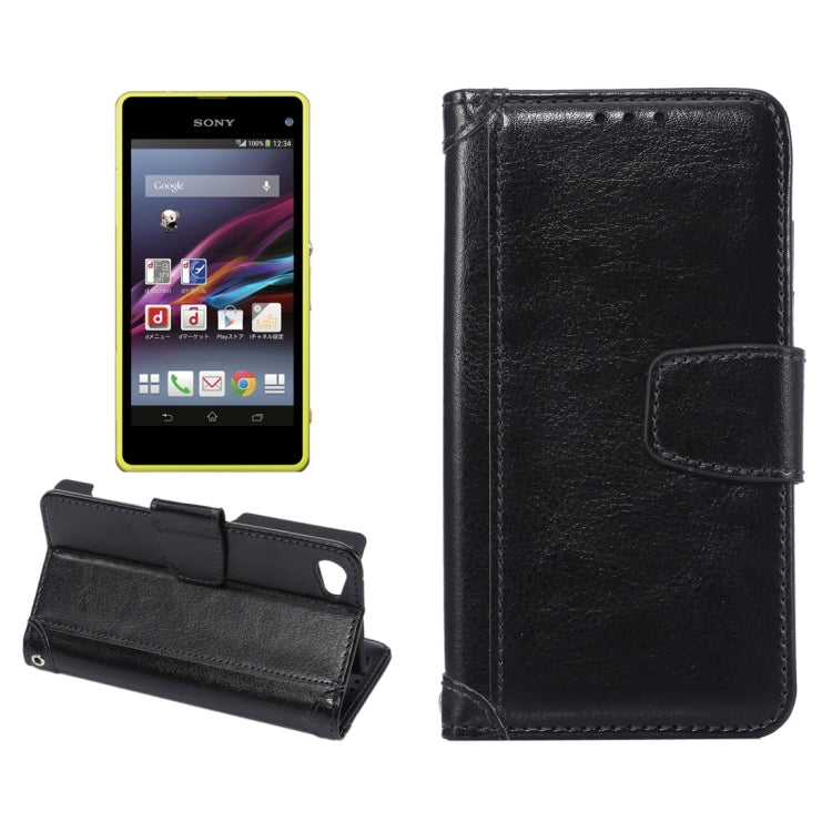 Crazy Horse Texture Horizontal Flip Leather Case with Holder & Card Slots & Wallet & Photo Frame for Sony Xperia Z5 Compact / Z5 mini