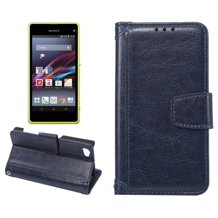 Crazy Horse Texture Horizontal Flip Leather Case with Holder & Card Slots & Wallet & Photo Frame for Sony Xperia Z5 Compact / Z5 mini