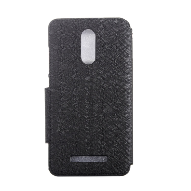 Cross Texture Color Matching Horizontal Flip Leather Case with Call Display ID & Holder & Card Slots for Xiaomi Redmi Note 3