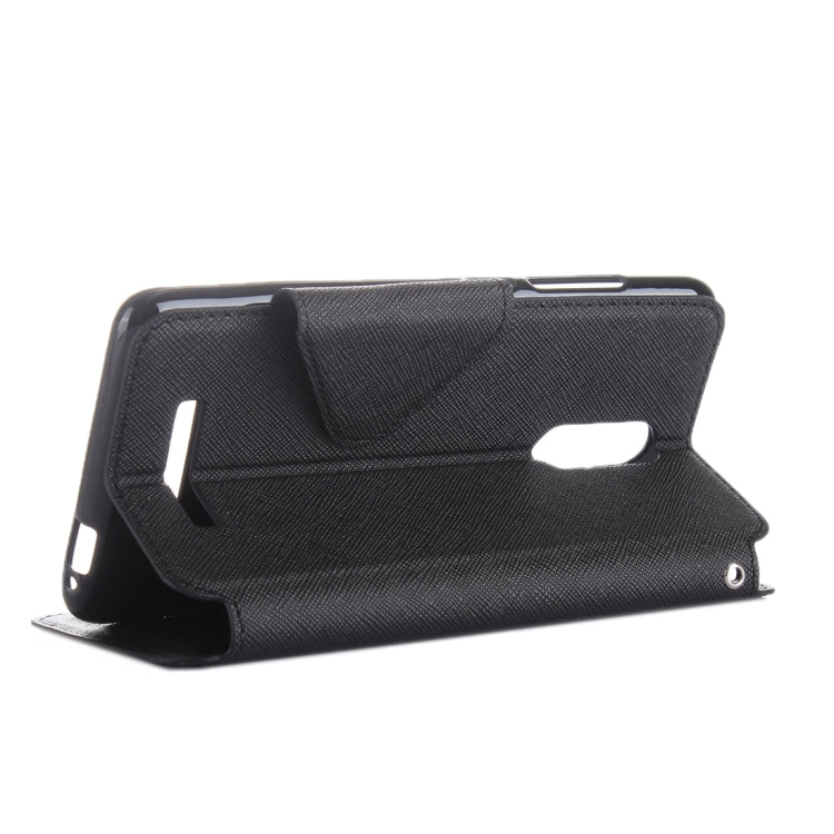 Cross Texture Color Matching Horizontal Flip Leather Case with Call Display ID & Holder & Card Slots for Xiaomi Redmi Note 3