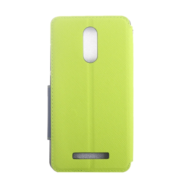Cross Texture Color Matching Horizontal Flip Leather Case with Call Display ID & Holder & Card Slots for Xiaomi Redmi Note 3