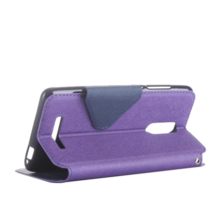 Cross Texture Color Matching Horizontal Flip Leather Case with Call Display ID & Holder & Card Slots for Xiaomi Redmi Note 3
