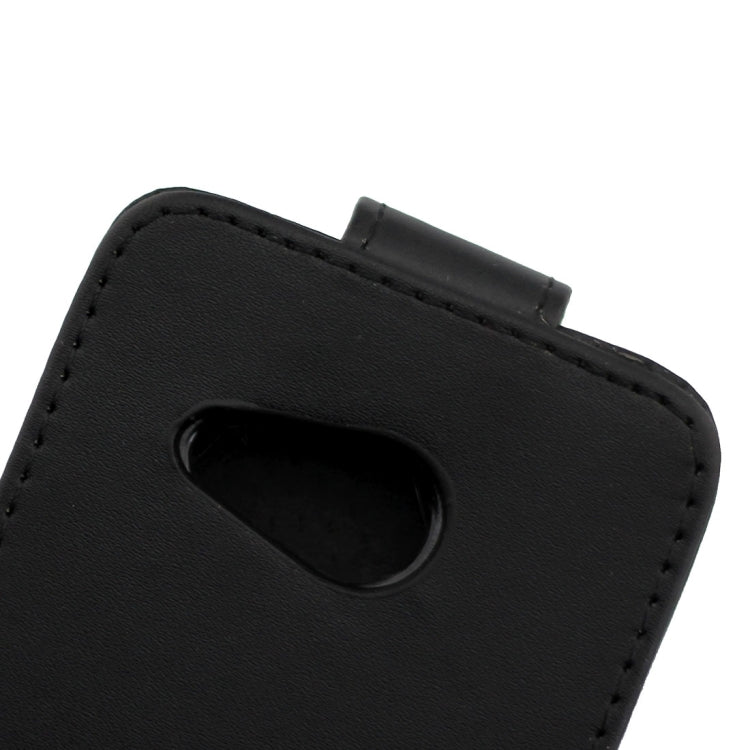 Vertical Flip Magnetic Buckle PU Leather Case for Microsoft Lumia 550(Black)