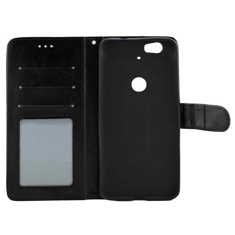 Crazy Horse Texture Horizontal Flip Leather Case with Holder & Card Slots & Wallet & Photo Frame for Google Nexus 6P