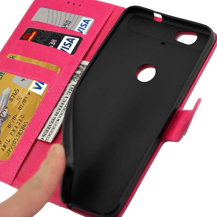 Crazy Horse Texture Horizontal Flip Leather Case with Holder & Card Slots & Wallet & Photo Frame for Google Nexus 6P