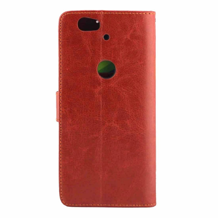 Crazy Horse Texture Horizontal Flip Leather Case with Holder & Card Slots & Wallet & Photo Frame for Google Nexus 6P