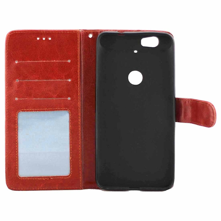 Crazy Horse Texture Horizontal Flip Leather Case with Holder & Card Slots & Wallet & Photo Frame for Google Nexus 6P