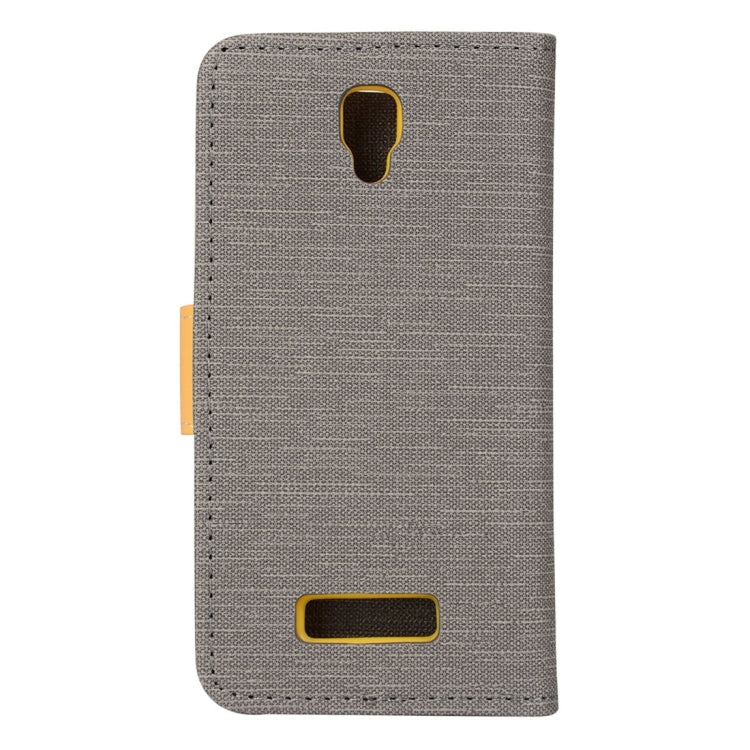 Denim Cloth Texture Horizontal Flip Leather Case with Holder & Card Slots & Wallet for Lenovo A2010