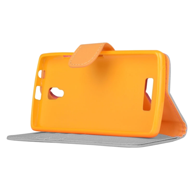 Denim Cloth Texture Horizontal Flip Leather Case with Holder & Card Slots & Wallet for Lenovo A2010