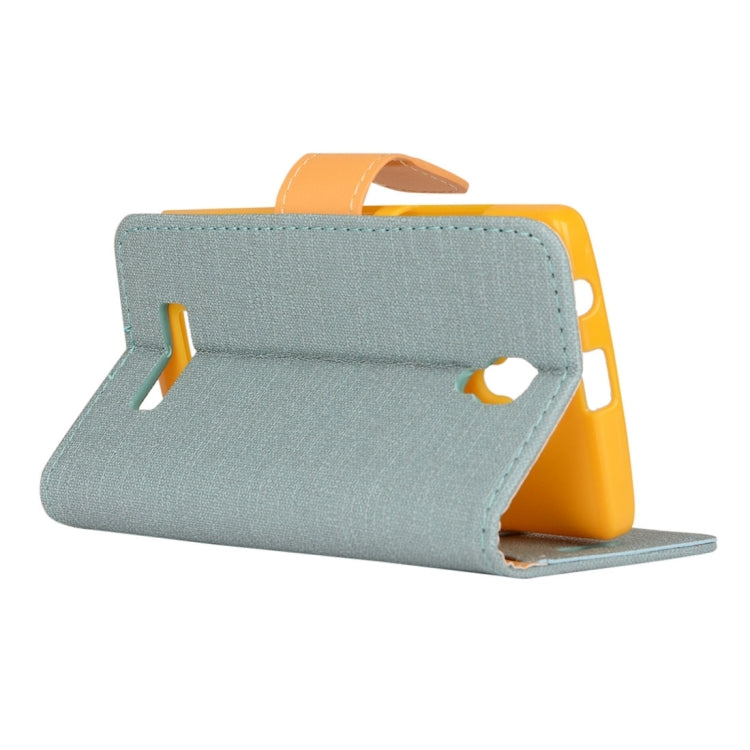 Denim Cloth Texture Horizontal Flip Leather Case with Holder & Card Slots & Wallet for Lenovo A2010