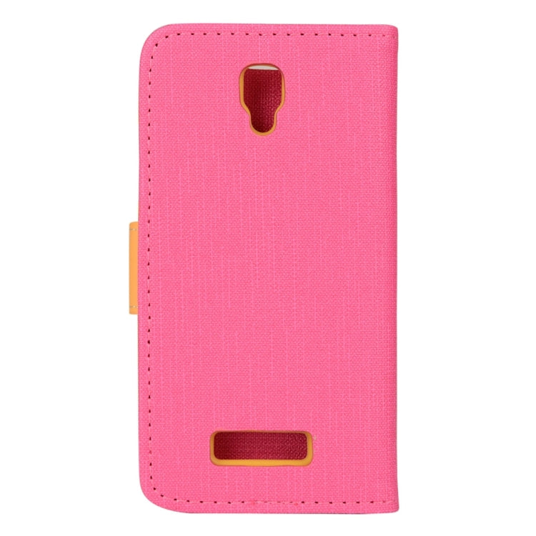 Denim Cloth Texture Horizontal Flip Leather Case with Holder & Card Slots & Wallet for Lenovo A2010