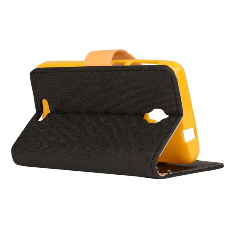 Denim Cloth Texture Horizontal Flip Leather Case with Holder & Card Slots & Wallet for Lenovo S660