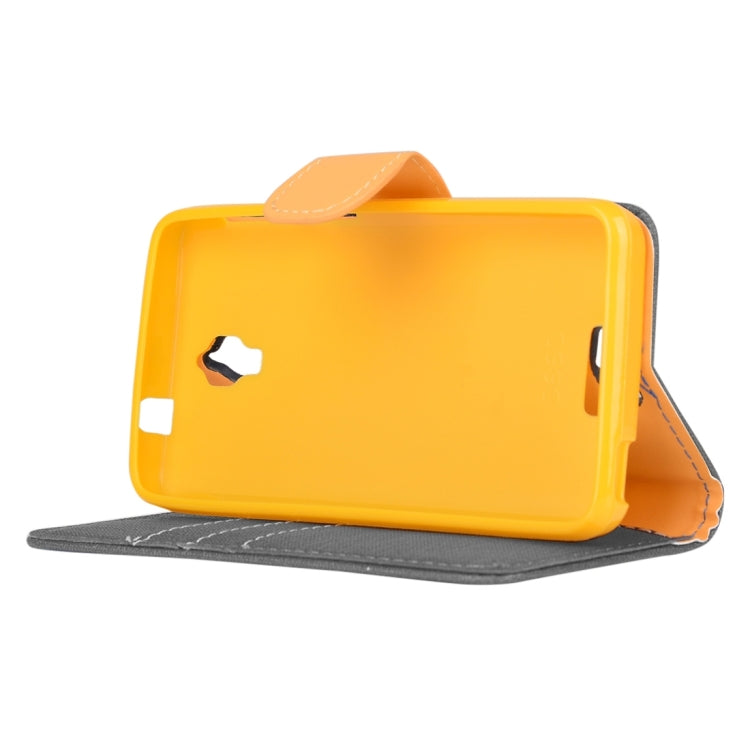 Denim Cloth Texture Horizontal Flip Leather Case with Holder & Card Slots & Wallet for Lenovo S660