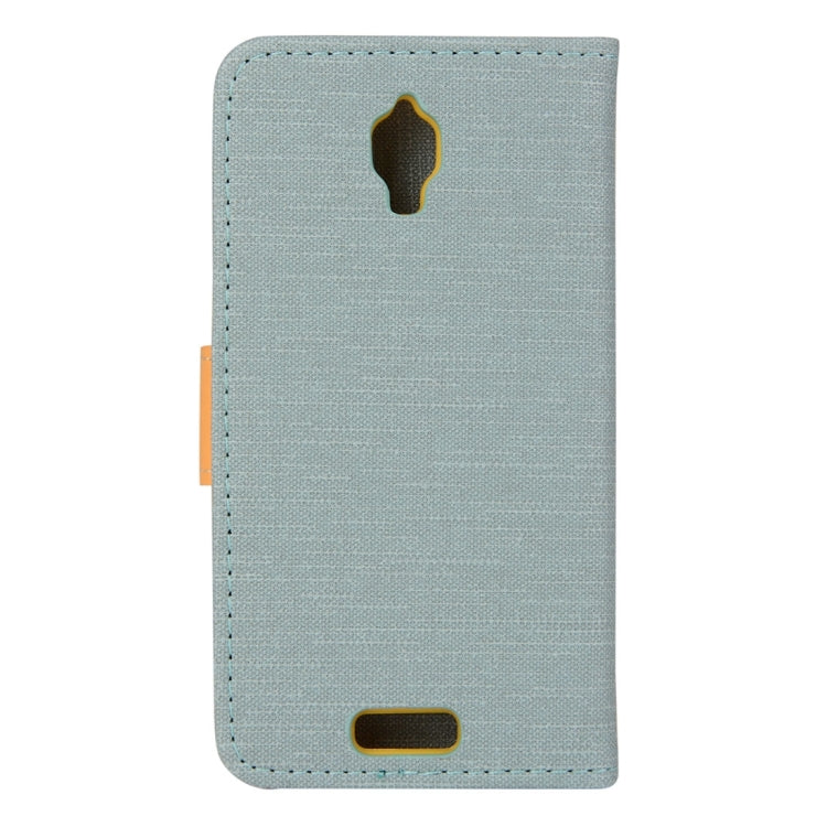 Denim Cloth Texture Horizontal Flip Leather Case with Holder & Card Slots & Wallet for Lenovo S660